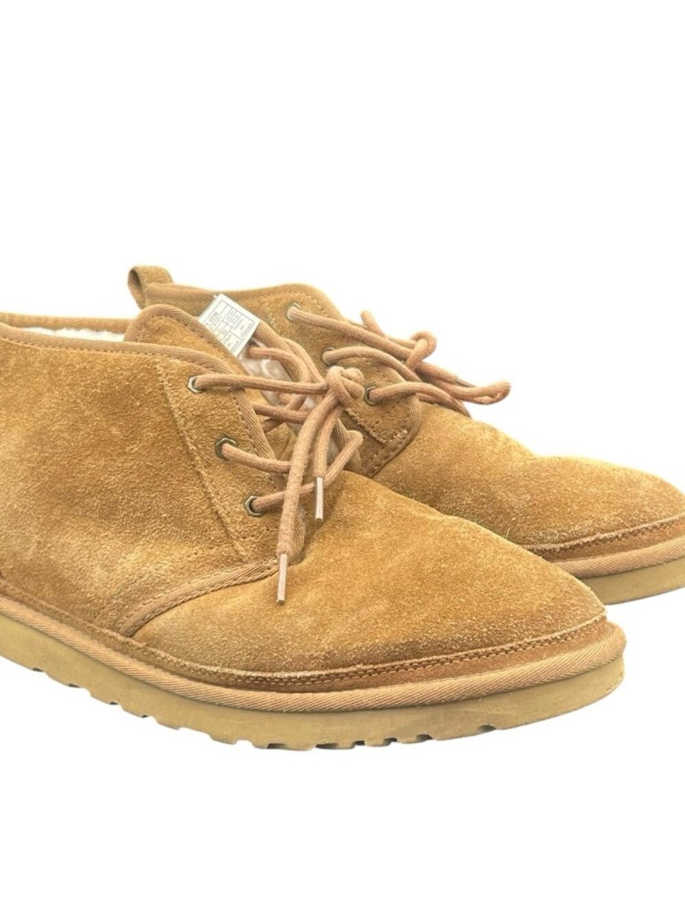 UGG Men's Brown Suede Lined Lace-Up Chukka Ankle Boots Round Toe US 13